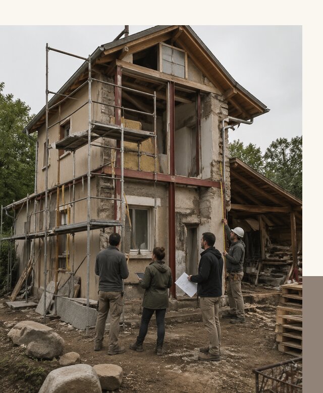 Реконструкция загородного дома под ключ в Климовске от бюро