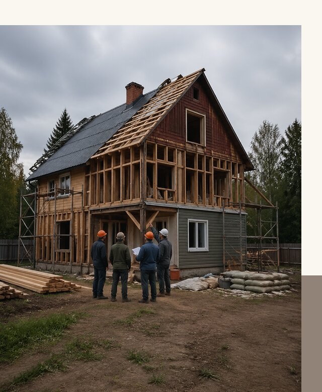 Реконструкция дачного дома в Климовске под ключ с проектом