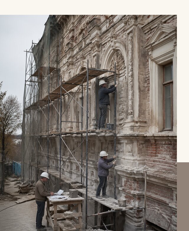 Реставрация объектов культурного наследия под ключ в Климовске