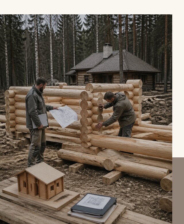 Проектирование и строительство домов из бревна в Климовске